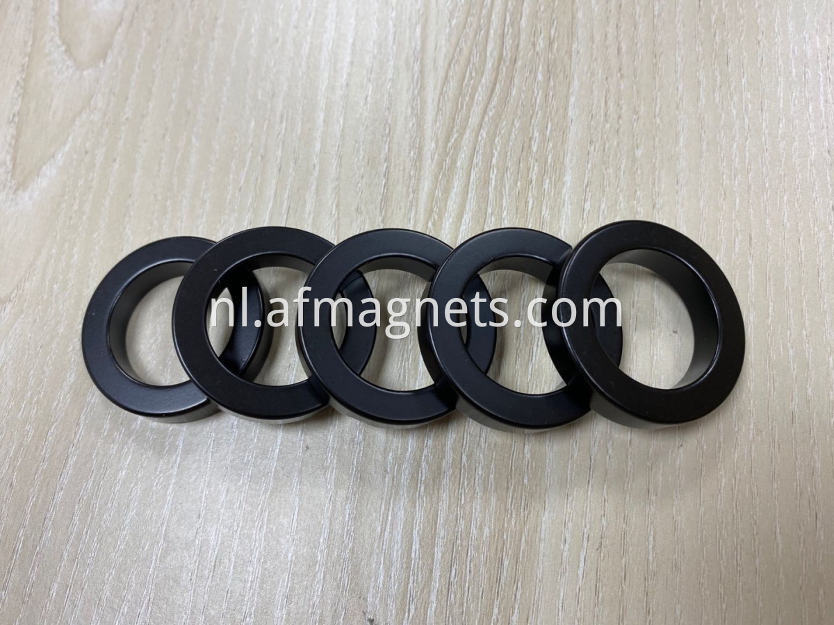 Neodymium Ring Magnets With Black Epoxy Coating